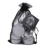 JENS Living Theelichten 4u in Organza Zak 8/ Zwart