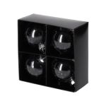 JENS Living Glitter Kerstballen Zwart /4