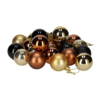 JENS Living Kerstballen Koper/Goud /22