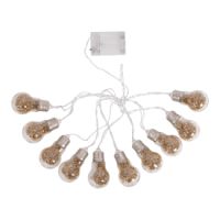 SENZA LED Glitter Bulb Garland Gold