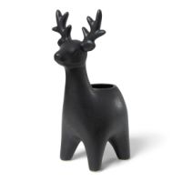 JENS Living Reindeer Candleholder Black