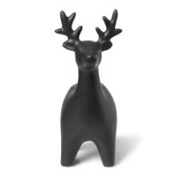 JENS Living Reindeer Candleholder Black