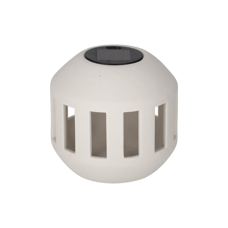 JENS Living Ceramic Solar Lantern Xavi White