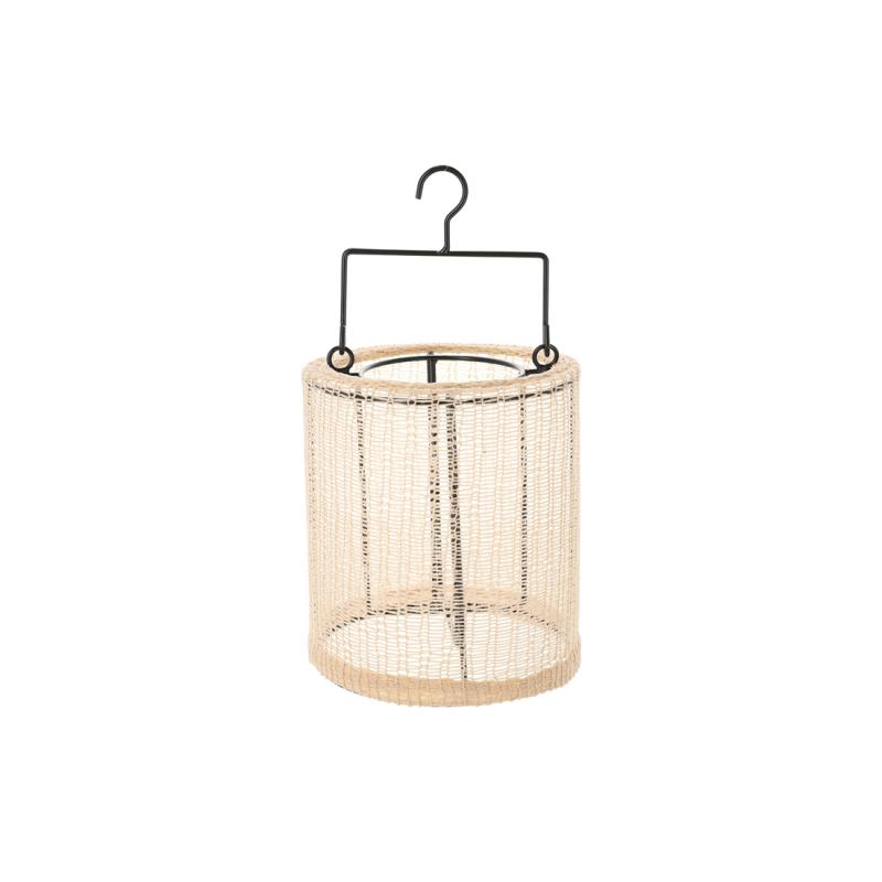 JENS Living Geweven Lantaarn Indy Small Zand