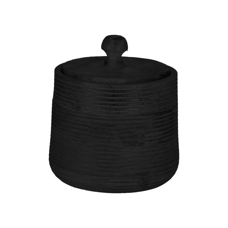 JENS Living Mango Opbergpot Zwart