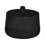 JENS Living Mango Opbergpot Zwart XL