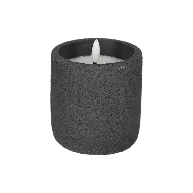 JENS Living Frosted LED Kaars Antraciet