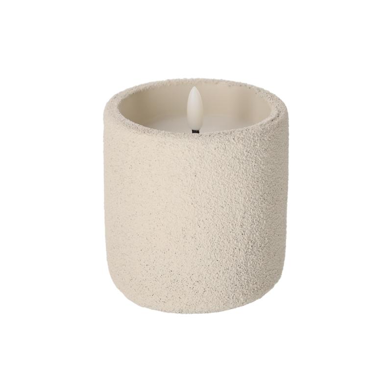JENS Living Frosted LED Kaars Off-White