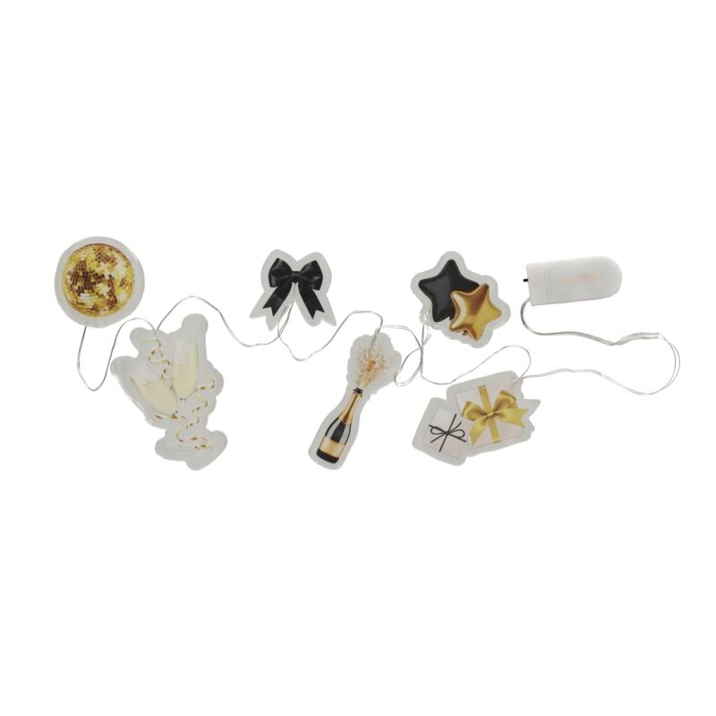 JENS Living LED Raamsticker Slinger Party