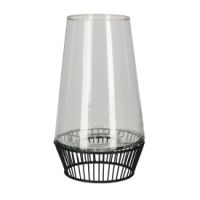 JENS Living Tealight Hurricane Black Large