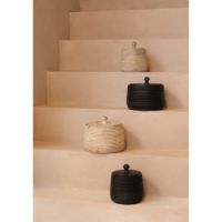 JENS Living Mango Opbergpot Zwart XL